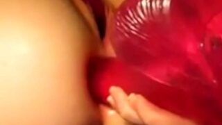 Dildo in my pussy, Dildo in my ass