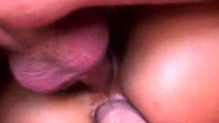 lustful blond in action